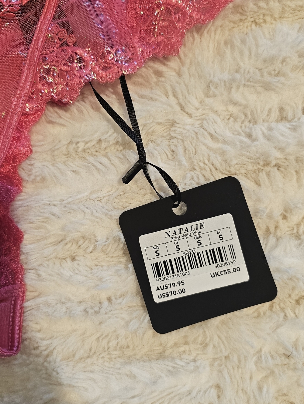 Honey Birdette Natalie Wild Pink 34C/S - Picture 7 of 10